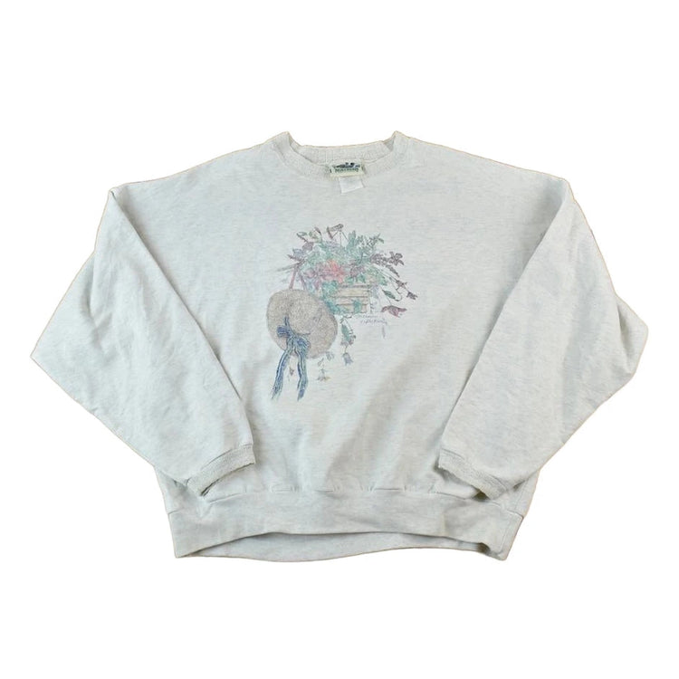 Vintage 1990s Northern Reflections Lace Cuff Outdoorsman Crewneck Sweatshirt Men's Large