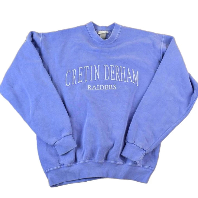 Vintage 1990s Cretin Derham Raiders Crewneck Sweatshirt Men's Small