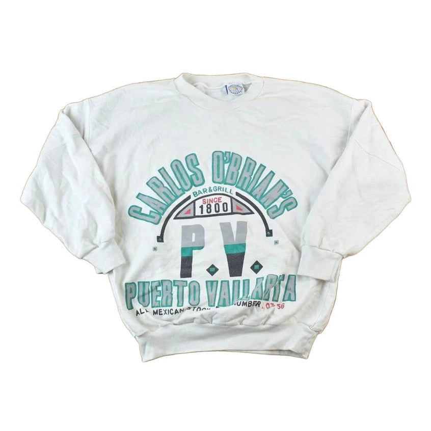 Vintage 1990s Puerto Vallarta Crewneck Sweatshirt Men's Large