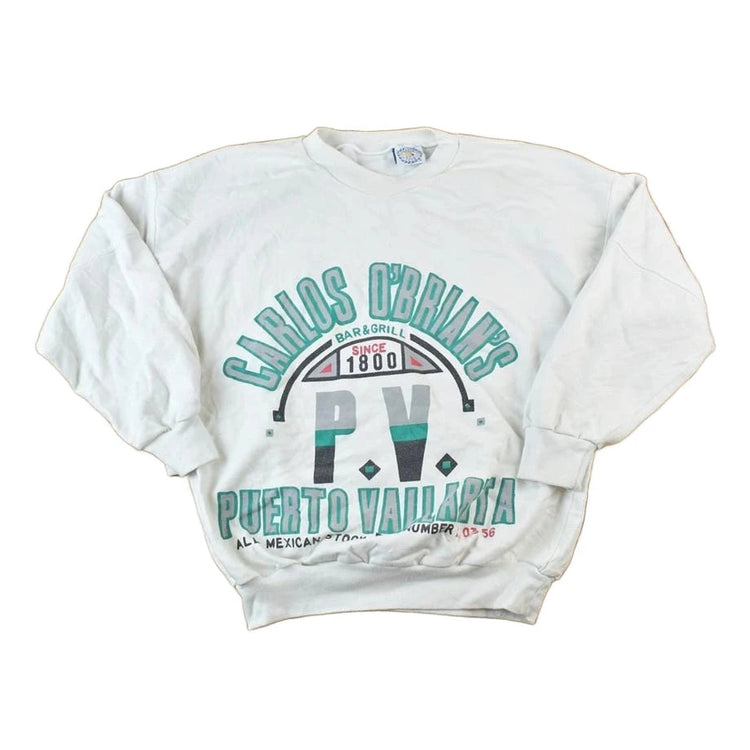 Vintage 1990s Puerto Vallarta Crewneck Sweatshirt Men's Large