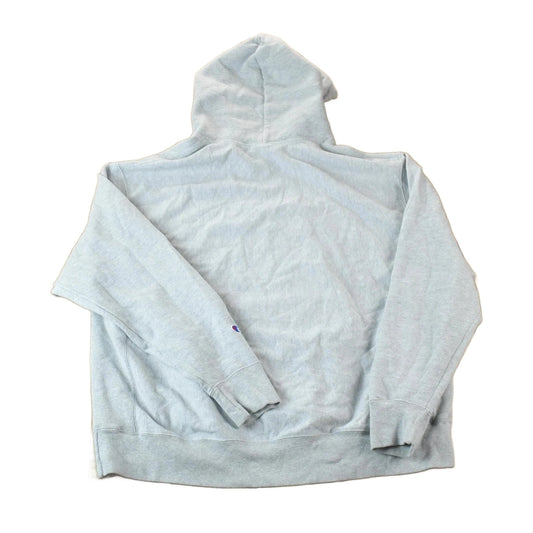 Vintage 1990s Champion Reverse Weave Heather Grey Hoodie Sweatshirt Men's 2XL