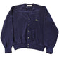 Vintage 1980s Izod Lacoste Knit Cardigan Sweater Men's Large
