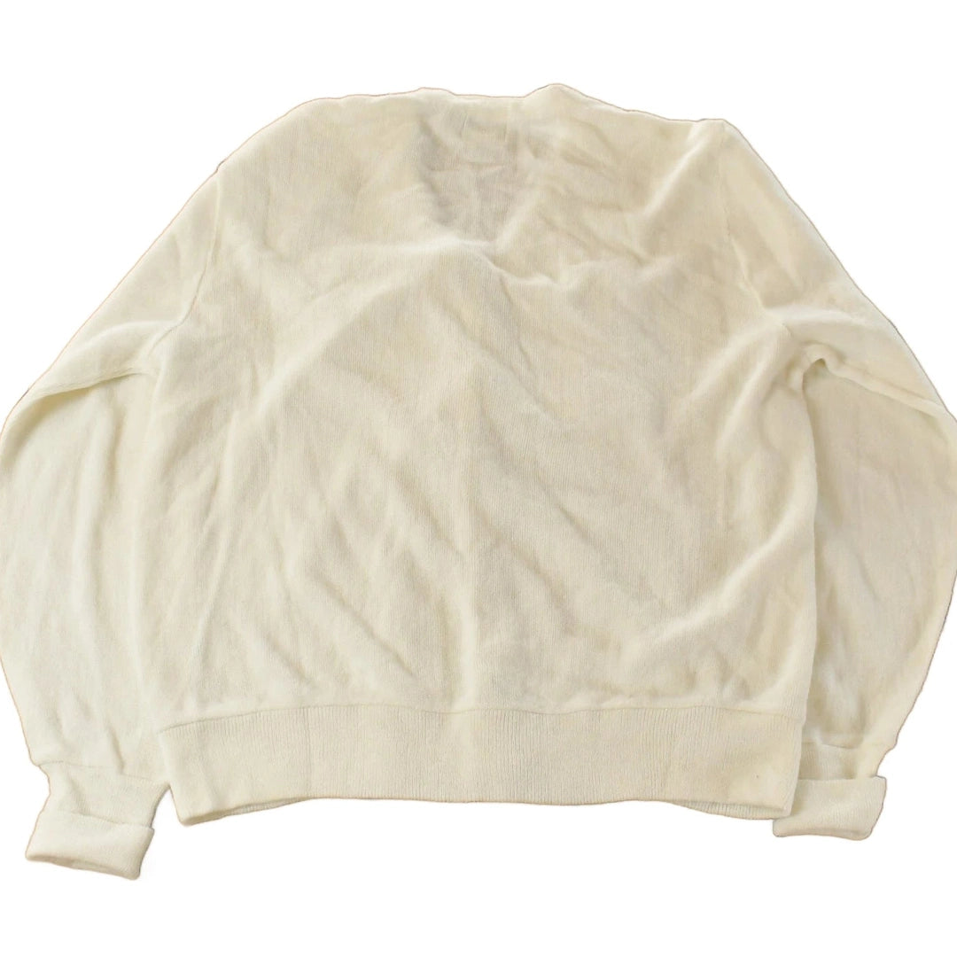 Vintage 1980s Izod Lacoste Knit Cardigan Sweater Men's Large