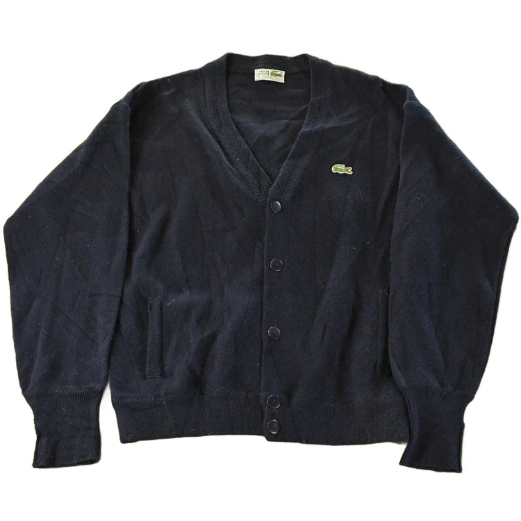 Vintage 1990s Chemise Lacoste Knit Cardigan Sweater Men's Small