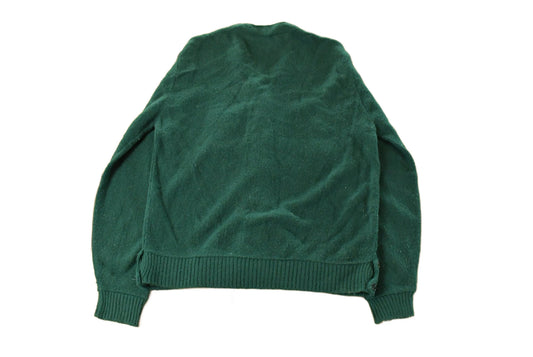 Vintage 1960s Haymaker Lacoste Knit Cardigan Sweater Women's Large