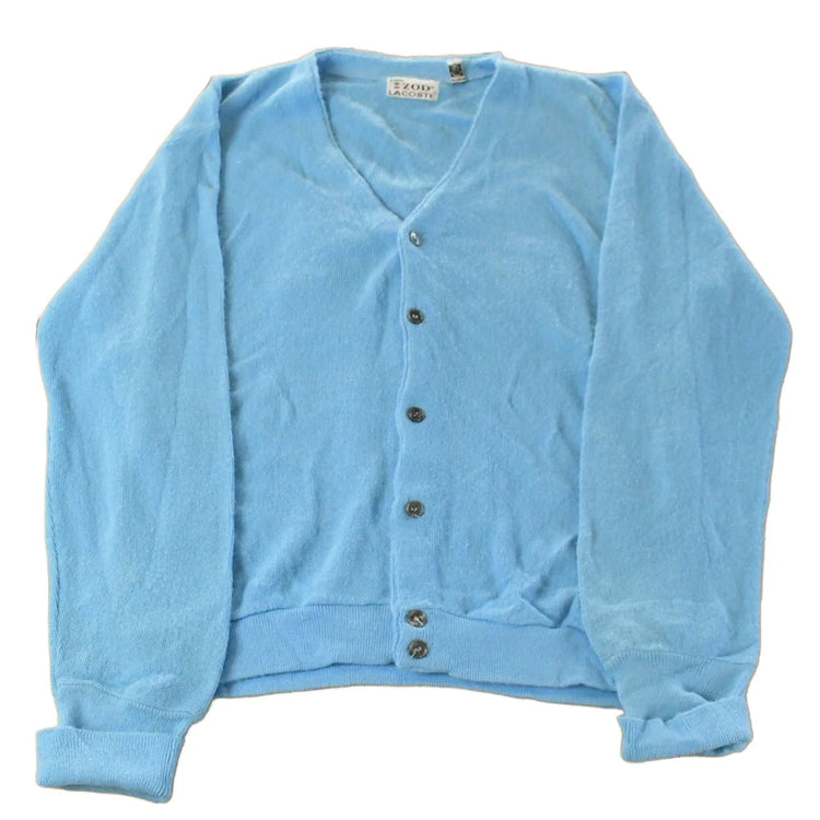 Vintage 1980s Izod Lacoste Knit Cardigan Sweater Men's Large