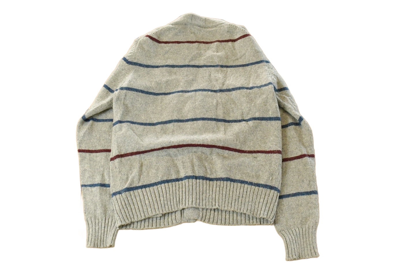 Vintage 1980s Izod Lacoste Wool Knit Cardigan Sweater Men's Small