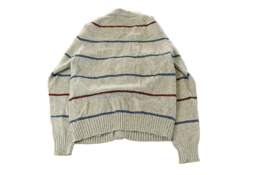 Vintage 1980s Izod Lacoste Wool Knit Cardigan Sweater Men's Small