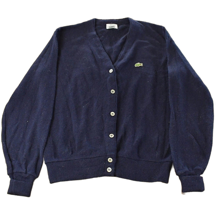 Vintage 1980s Izod Lacoste Knit Cardigan Sweater Women's Large