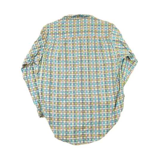 Vintage 1990s Michel Abstract Button Up Shirt Men's L from propervintagecanada