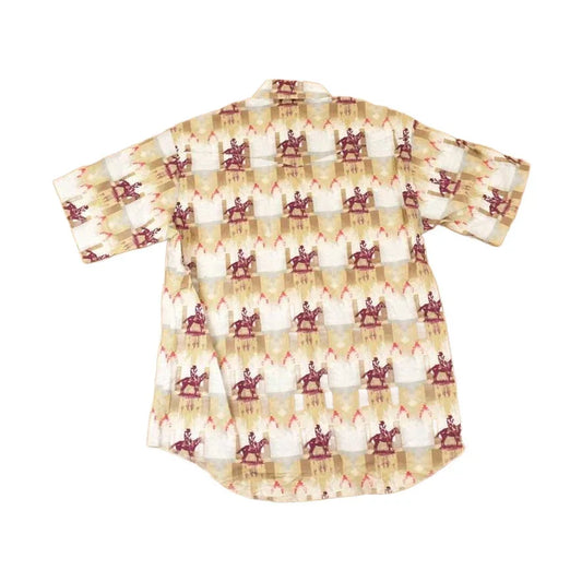Vintage 1990s Wrangler AOP Cowboy Abstract Button Up Shirt Men's L from propervintagecanada