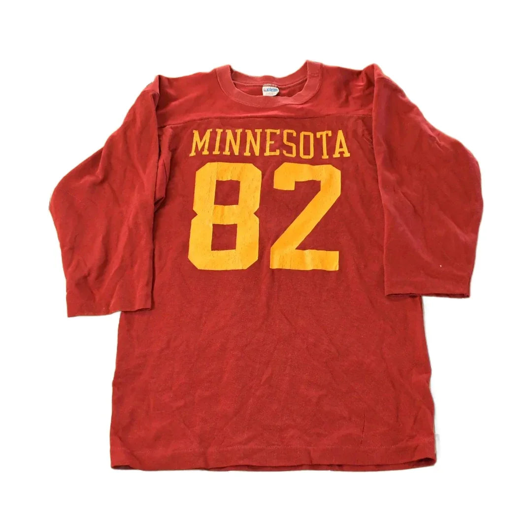 Vintage 1980s Minnesota Golden Gophers Champion Football Jersey T-Shirt Men's S from propervintagecanada