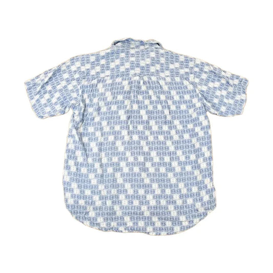 Vintage 1990s Wrangler Hero Silk Western Button Up Shirt Men's M / Funky Crazy Pattern / Preppy Style / Boxy Fit from propervintagecanada