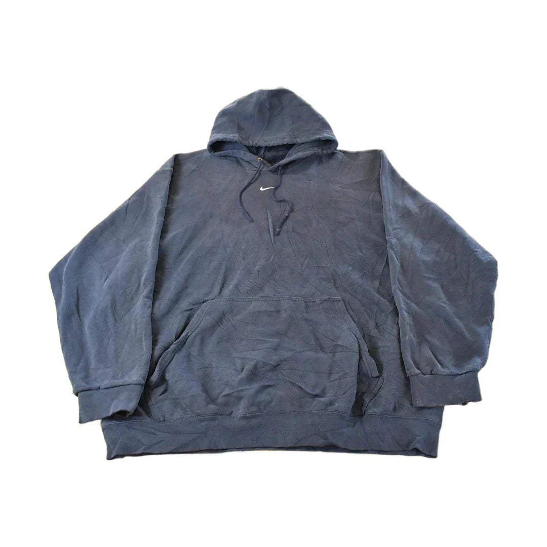 Vintage 2000s Nike Embroidered Mini Middle Swoosh Hoodie Men's XL from propervintagecanada