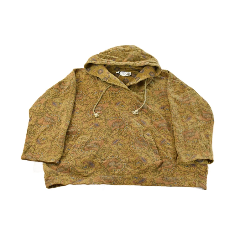 Vintage 1990s Adrienne Vittadini Paisley Hoodie Sweatshirt Men's XL