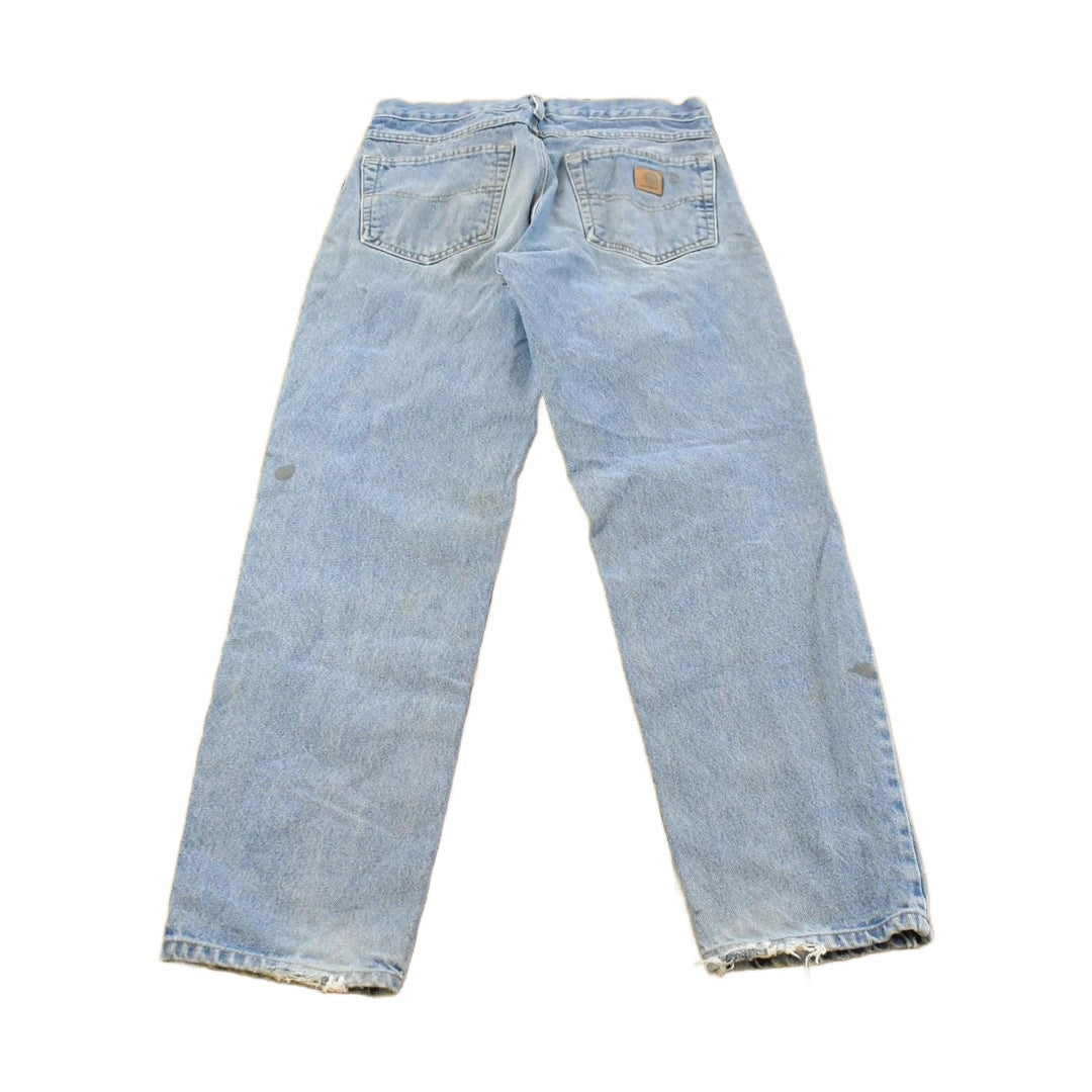 Vintage Carhartt Distressed Carpenter Denim Jeans Men's 30 x  31