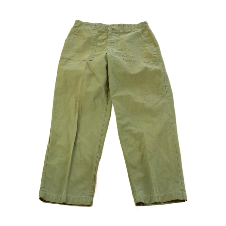 Vintage 80s Military OG-107 Fatigue Pants  Men's 33x29