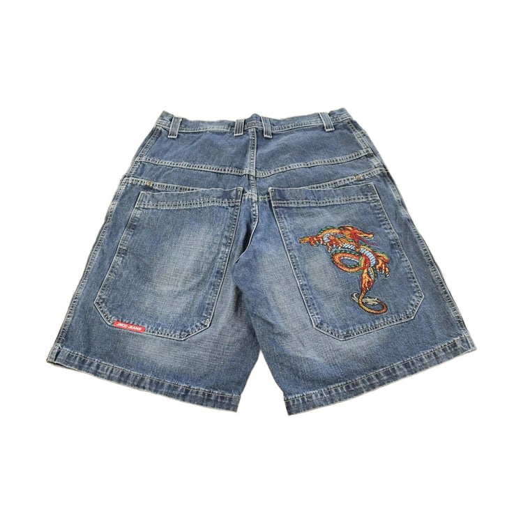 Vintage Y2K JNCO Dragon Denim Jean Shorts Men's 35