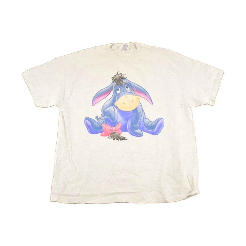 Vintage 1990's Disney Winnie The Pooh Sad Eeyore Souvenir T-Shirt Men's XL from propervintagecanada