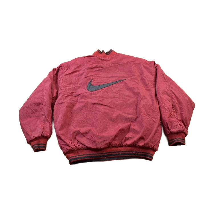 Vintage 1990s Nike Big Swoosh Color Block Windbreaker Jacket Men's Large