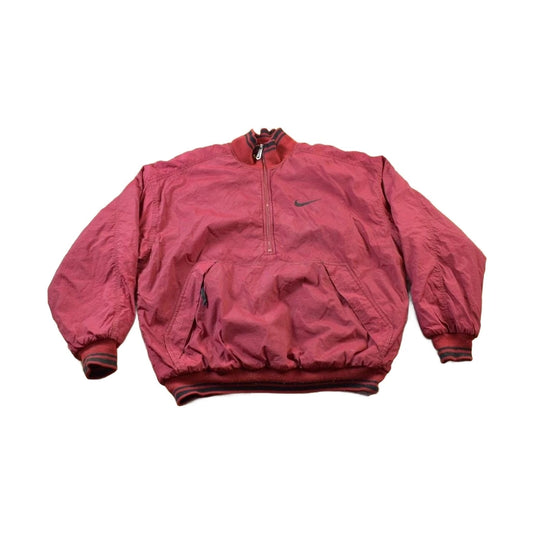 Vintage 1990s Nike Big Swoosh Color Block Windbreaker Jacket Men's Large