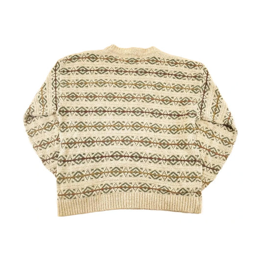 Vintage 1990s Geoffrey Beene Abstract Knit Sweater Men's L