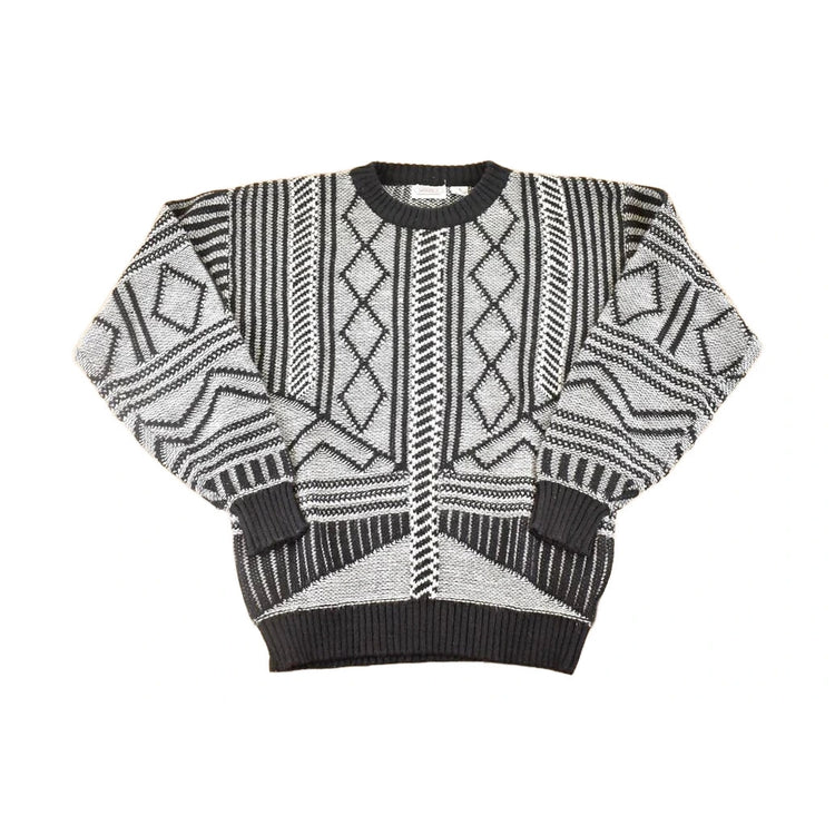 Vintage 1990s Shades Abstract Knit Sweater Men's L