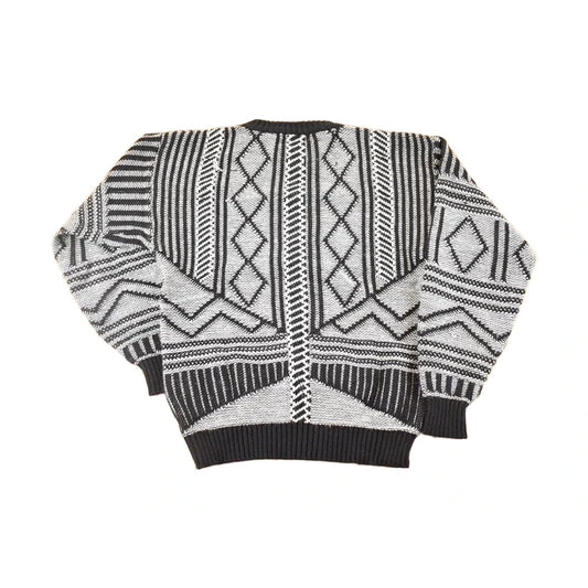 Vintage 1990s Shades Abstract Knit Sweater Men's L