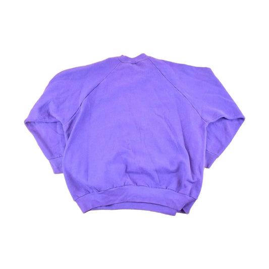 Vintage 1990s FOTL Blank Purple Souvenir Crewneck Sweatshirt Men's XL