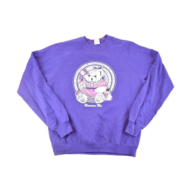 Vintage 1990s Branson Missouri Cute Teddy Souvenir Crewneck Sweatshirt Women's M