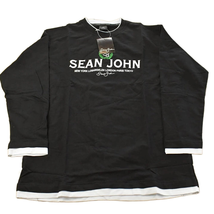 Vintage Y2K DEADSTOCK Sean John Hip Hop Long Sleeve T-Shirt Men's XL