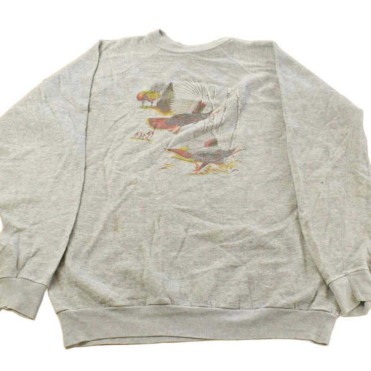 Vintage 1990s Thanksgiving Turkey Souvenir Crewneck Sweatshirt Men's XL