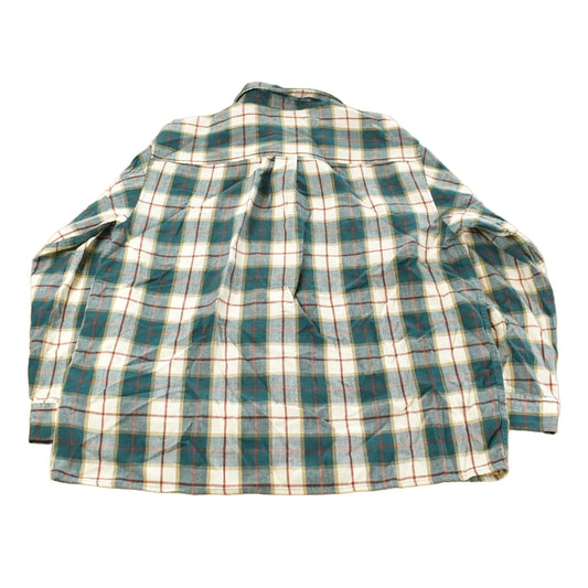 Vintage 1990s John Blair Plaid Flannel Button Up Shirt Men's XL
