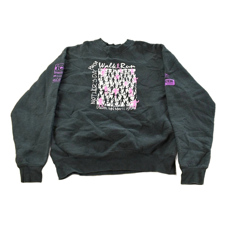Vintage 1996 Mother's Day Run Race Crewneck Sweatshirt Men's Large Men's XL