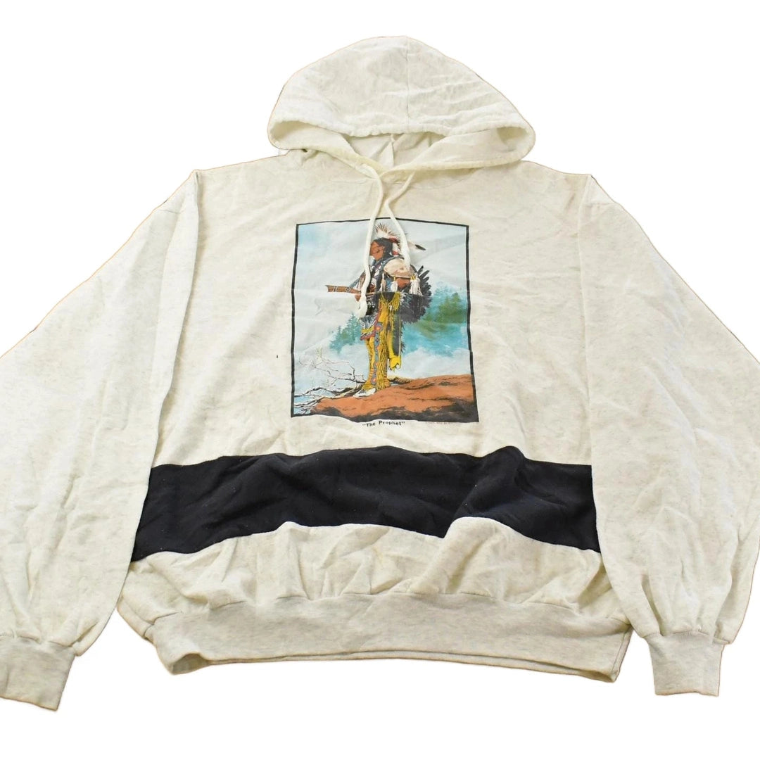 Vintage 1990s Native The Prophet Hoodie Sweater Men's XL