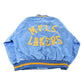 Vintage Y2K DEADSTOCK Minneapolis Lakers NBA Hardwood Classics Basketball Snap On Button Satin Jacket Mens 56 Men's 2XL