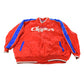 Vintage 2000s Hardwood Classics San Diego Clippers NBA Basketball Embroidered Snap Button Satin Bomber Jacket Mens 3XL