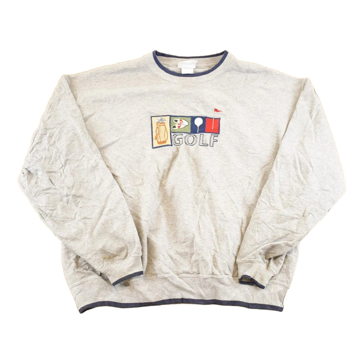 Vintage 1990s Golfing Heavyweight Souvenir Crewneck Sweatshirt Men's XL