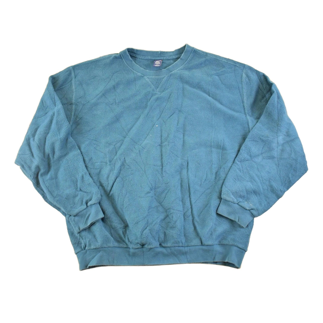Vintage 1990s Lands End Chunky Souvenir Crewneck Sweatshirt Men's XL