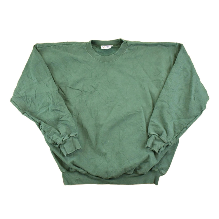 Vintage 1990s Hanes Heavyweight Streetwear Blank Souvenir Crewneck Sweatshirt Men's M