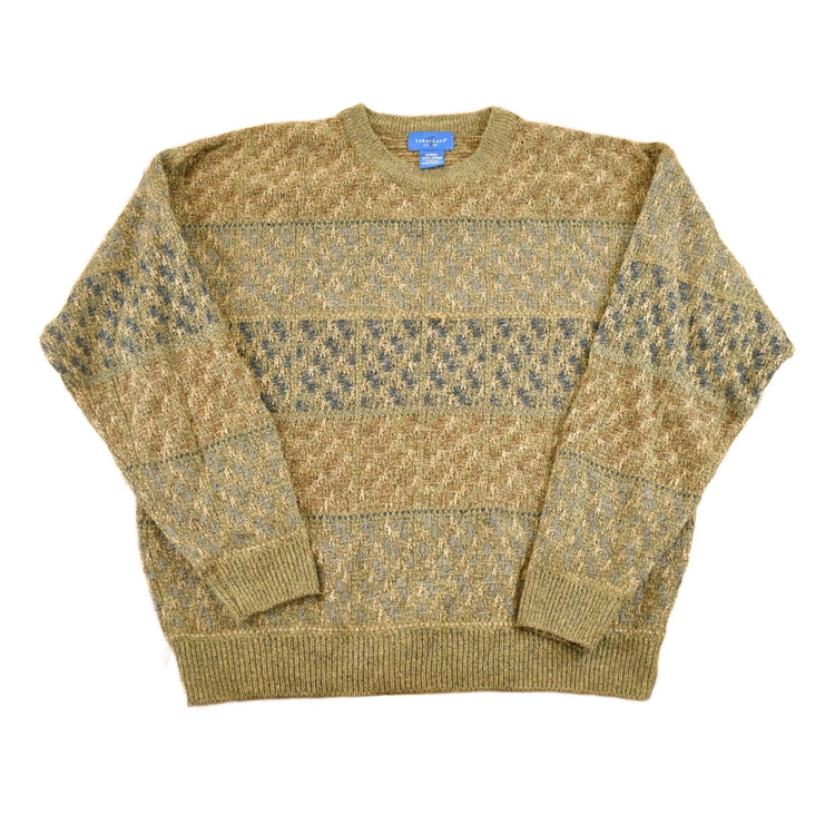Vintage 1990s Towncraft Knit Crewneck Sweater Mens L