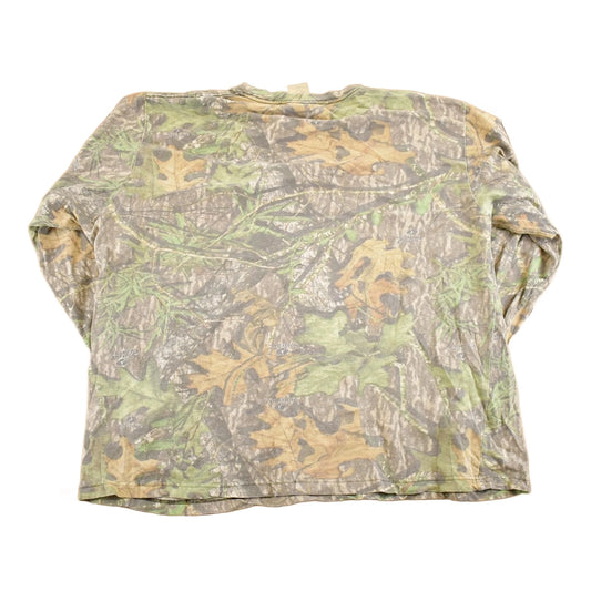 Vintage 1990s Realtree Camo Jerzees Outdoor Souvenir Crewneck Sweatshirt Men's M Men's 2XL