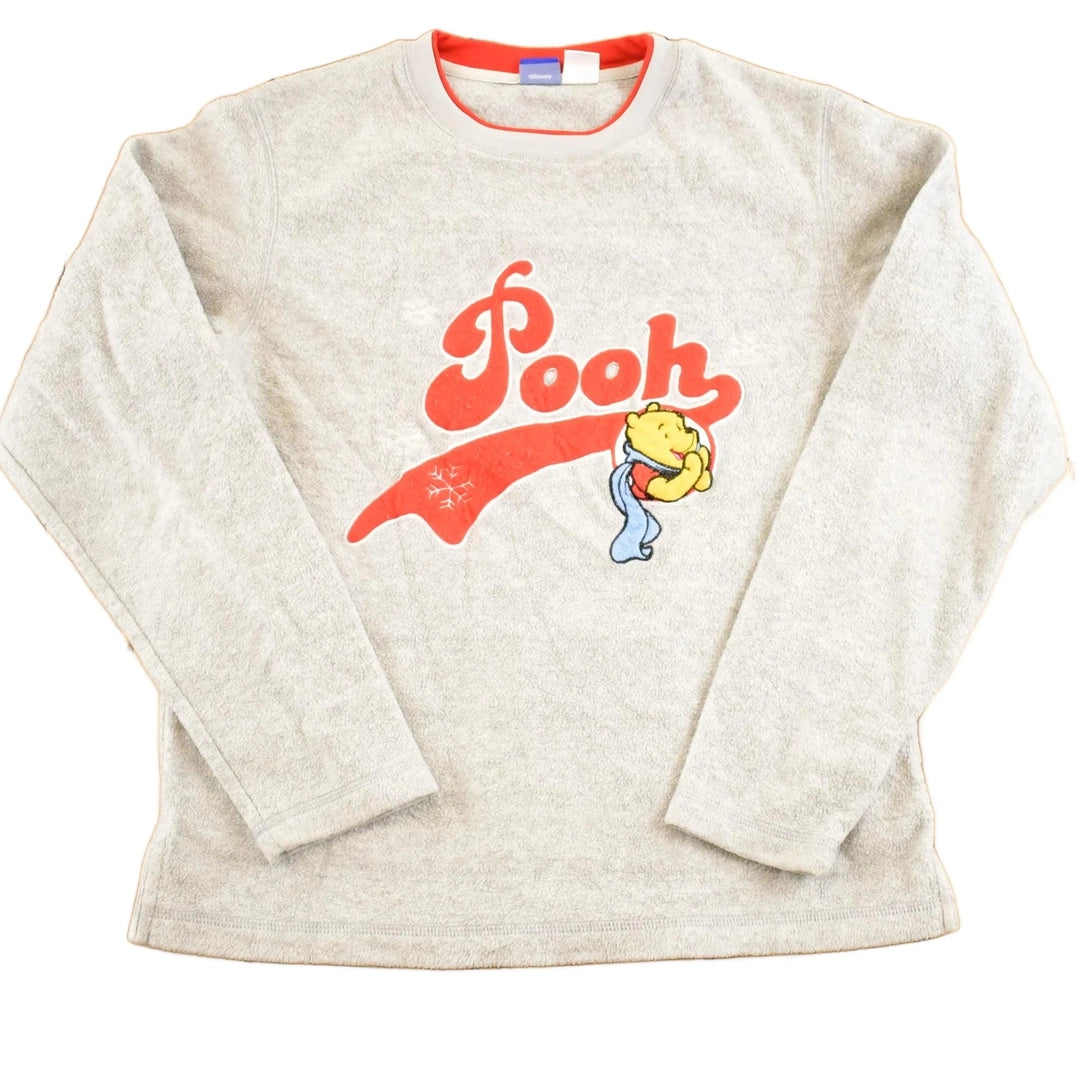 Vintage 1990s Winnie The Pooh Disney Fleece Crewneck Sweatshirt Women's M