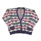 Vintage 1990s Botany 500 Knit Plaid Cardigan Sweater Mens XL