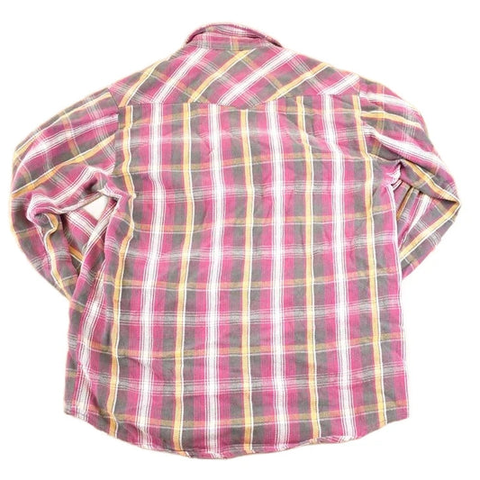 Vintage 1990s Dakota Plaid Button Up Shirt Men's M