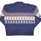 Vintage 1970s Buffalo Snowflake Knit Crewneck Sweater Mens M