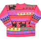 Vintage 1990s Yorkie Puppy Knit Crewneck Sweater Womens M
