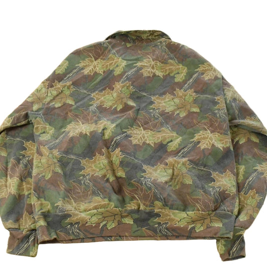 Vintage 1990s Nunavut Hunter Tree Camo Quarter Zip Sweatshirt Men's XL