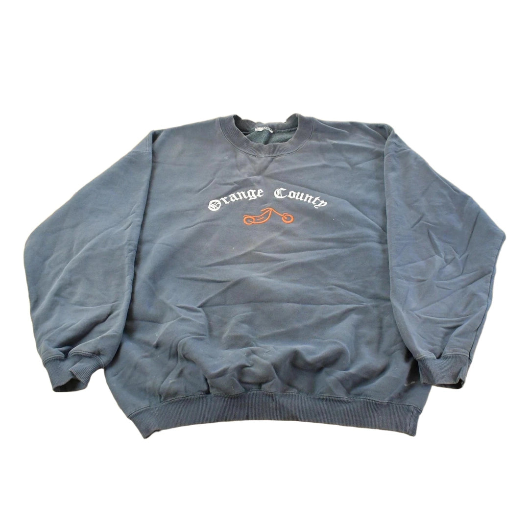 Vintage 1990s Orange County Choppers Biker Crewneck Sweatshirt Men's Large