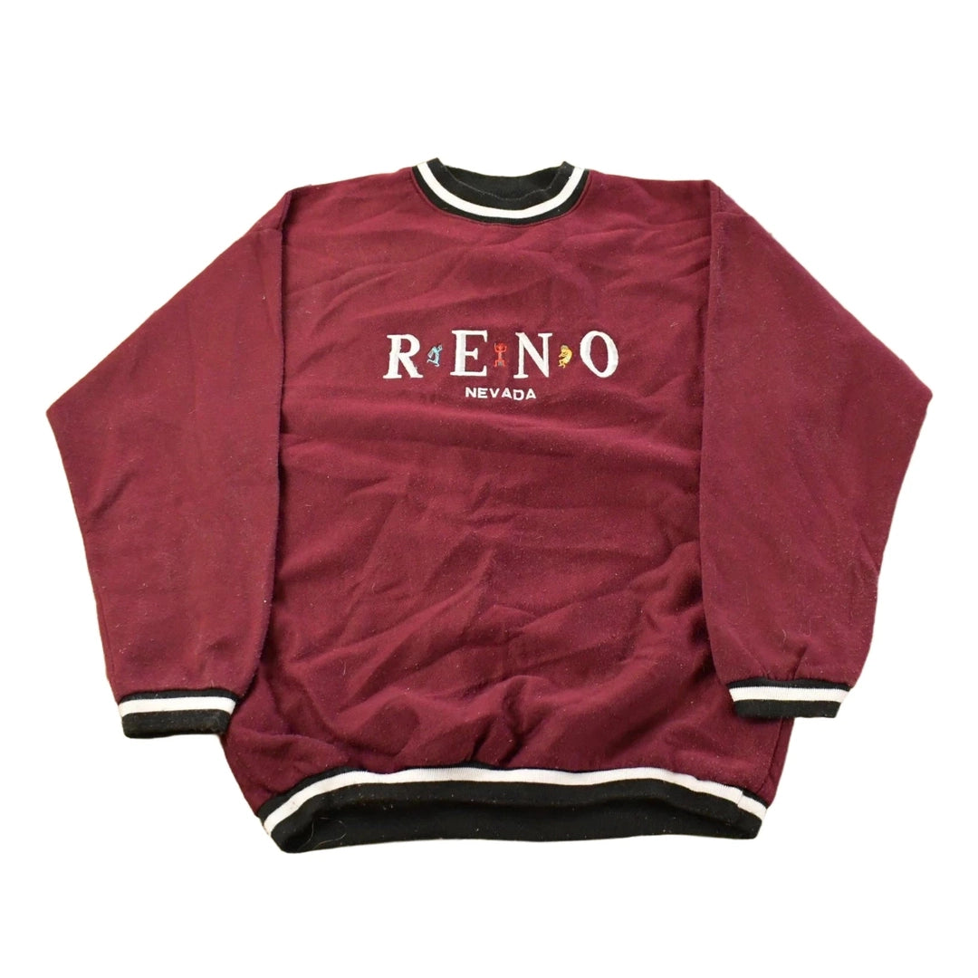Vintage 1990s Reno Nevada Crewneck Sweatshirt Men's Medium